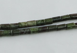 CBG07 15.5 inches 4*6mm cylinder bronze green gemstone beads