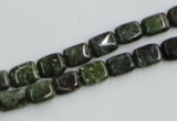 CBG19 15.5 inches 6*8mm rectangle bronze green gemstone beads