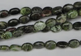 CBG26 15.5 inches 6*7mm oval bronze green gemstone beads