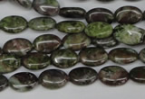 CBG27 15.5 inches 8*12mm oval bronze green gemstone beads