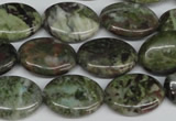 CBG30 15.5 inches 13*18mm oval bronze green gemstone beads