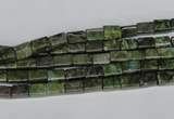 CBG76 15.5 inches 4*6mm cuboid bronze green gemstone beads