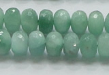 CBJ03 15.5 inches 8*12mm faceted rondelle jade beads wholesale