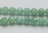 CBJ06 15.5 inches 8mm faceted round jade beads wholesale