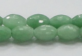 CBJ15 15.5 inches 10*15mm faceted rice jade beads wholesale