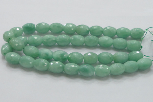 CBJ18 15.5 inches 15*20mm faceted rice jade beads wholesale