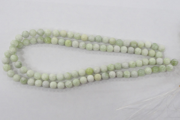 CBJ203 15.5 inches 8mm round butter jade beads wholesale