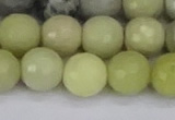 CBJ213 15.5 inches 10mm faceted round Australia butter jade beads