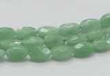 CBJ27 15.5 inches 6*10mm faceted oval jade beads wholesale