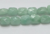 CBJ32 15.5 inches 10*10mm faceted square jade beads wholesale