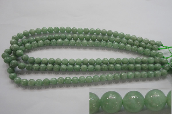 CBJ327 15.5 inches 8mm round AA grade natural jade beads