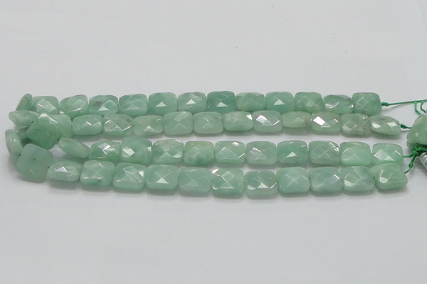 CBJ33 15.5 inches 15*15mm faceted square jade beads wholesale