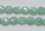 CBJ36 15.5 inches 10mm faceted flat round jade beads wholesale