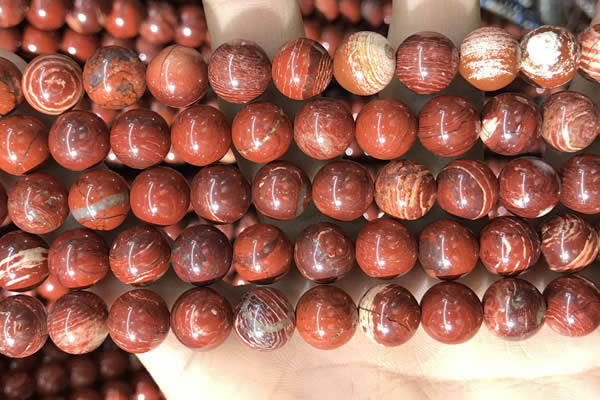 CBJ392 15.5 inches 10mm round brecciated jasper beads wholesale