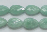 CBJ41 15.5 inches 13*18mm faceted teardrop jade beads wholesale