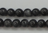 CBJ502 15.5 inches 6mm round black jade beads wholesale