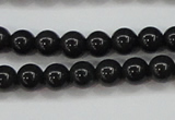 CBJ552 15.5 inches 6mm round Russian black jade beads wholesale