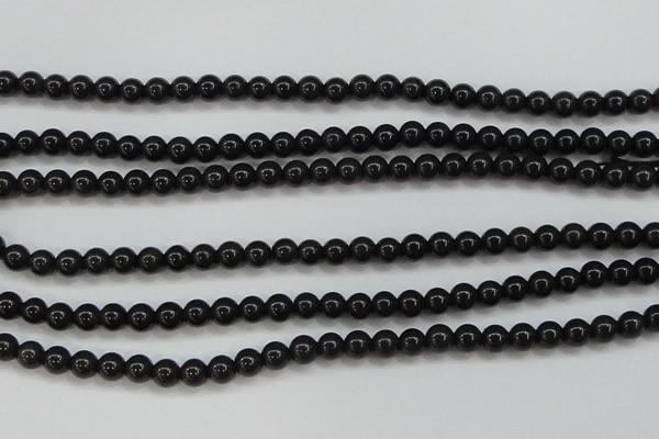 CBJ552 15.5 inches 6mm round Russian black jade beads wholesale