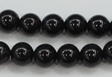 CBJ553 15.5 inches 8mm round Russian black jade beads wholesale