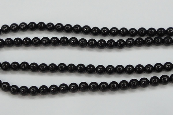 CBJ553 15.5 inches 8mm round Russian black jade beads wholesale