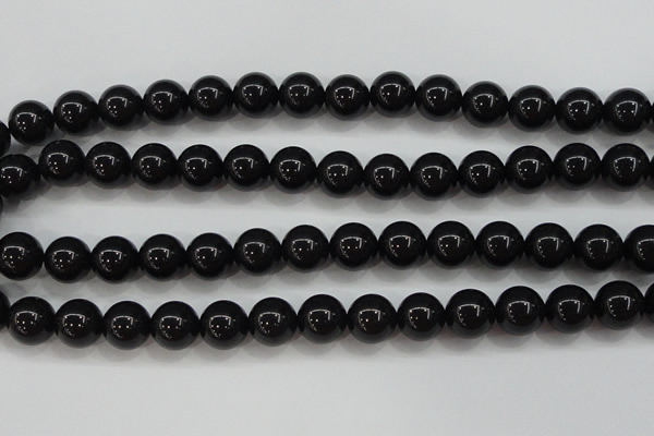 CBJ555 15.5 inches 12mm round Russian black jade beads wholesale