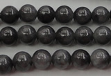 CBJ650 15.5 inches 6mm round black jade beads wholesale