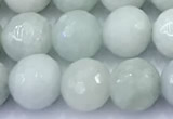 CBJ682 15 inches 8mm faceted round jade gemstone beads