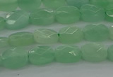 CBJ69 15.5 inches 6*8mm faceted rectangle jade gemstone beads