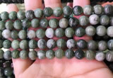 CBJ707 15.5 inches 8mm round green jade beads wholesale