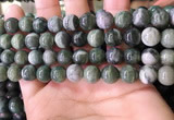 CBJ708 15.5 inches 10mm round green jade beads wholesale