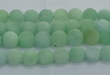 CBJ80 15.5 inches 4mm round matte jade gemstone beads wholesale