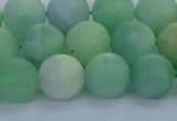 CBJ83 15.5 inches 10mm round matte jade gemstone beads wholesale