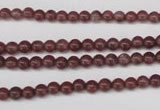 CBQ200 15.5 inches 4mm round strawberry quartz beads wholesale