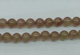 CBQ201 15.5 inches 6mm round strawberry quartz beads wholesale