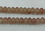 CBQ220 15.5 inches 5*8mm rondelle strawberry quartz beads