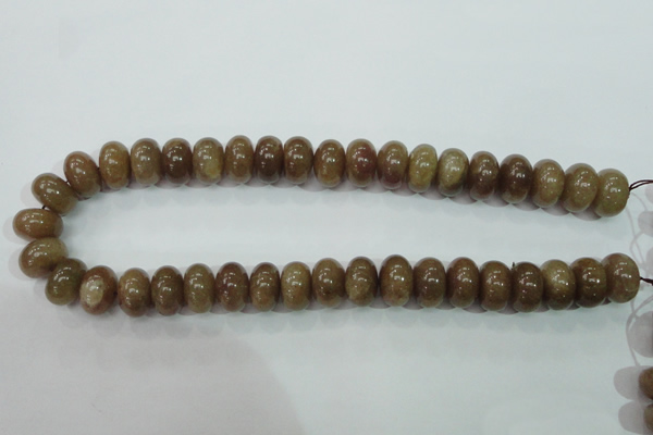 CBQ221 15.5 inches 10*16mm rondelle strawberry quartz beads