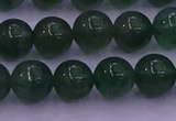 CBQ424 15.5 inches 9mm round green strawberry quartz beads