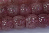 CBQ442 15.5 inches 12*16mm rondelle strawberry quartz beads