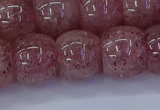 CBQ443 15.5 inches 13*18mm rondelle strawberry quartz beads