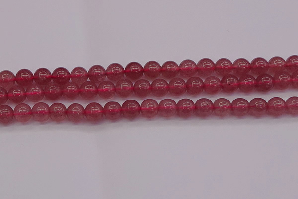 CBQ488 15.5 inches 10mm round strawberry quartz beads wholesale