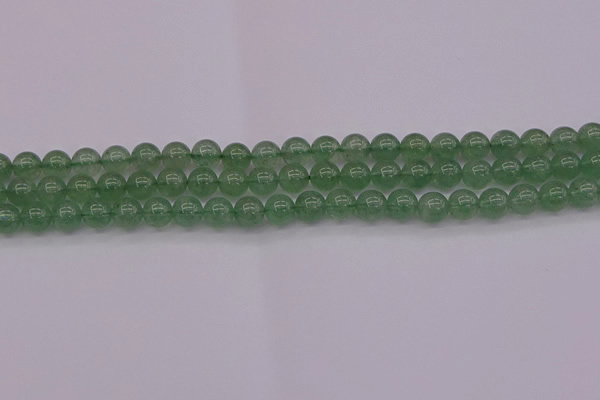 CBQ491 15.5 inches 6mm round green strawberry quartz beads