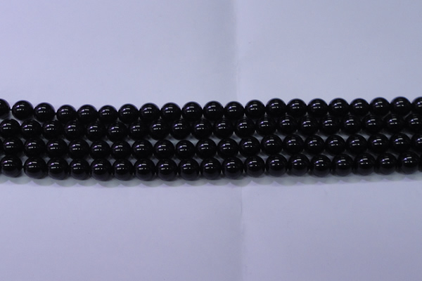 CBQ501 15.5 inches 6mm round natural black quartz beads