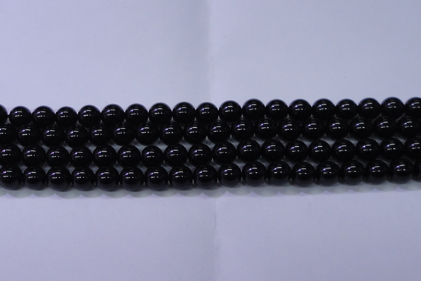 CBQ502 15.5 inches 8mm round natural black quartz beads