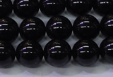 CBQ503 15.5 inches 10mm round natural black quartz beads