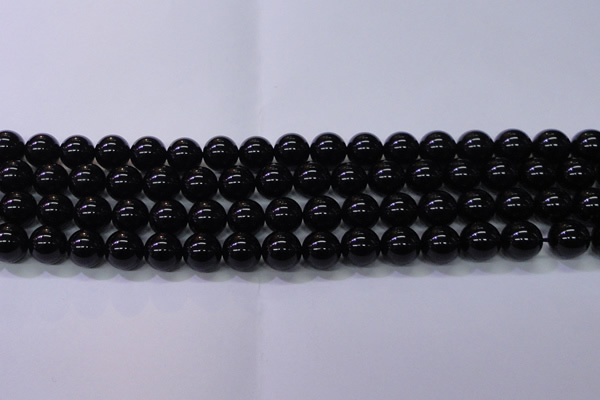 CBQ503 15.5 inches 10mm round natural black quartz beads