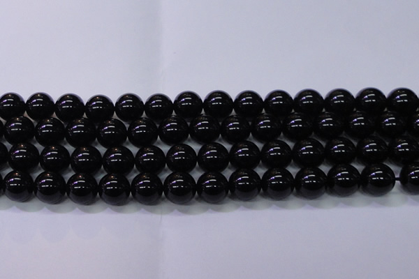 CBQ505 15.5 inches 14mm round natural black quartz beads