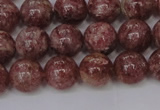 CBQ603 15.5 inches 10mm round natural strawberry quartz beads