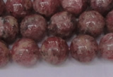 CBQ604 15.5 inches 12mm round natural strawberry quartz beads