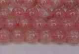 CBQ612 15.5 inches 8mm round natural strawberry quartz beads