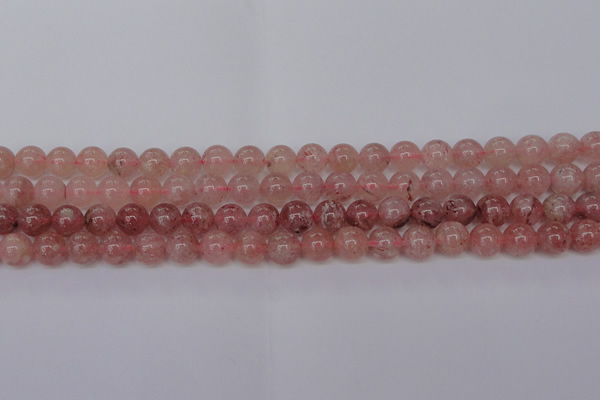 CBQ613 15.5 inches 10mm round natural strawberry quartz beads